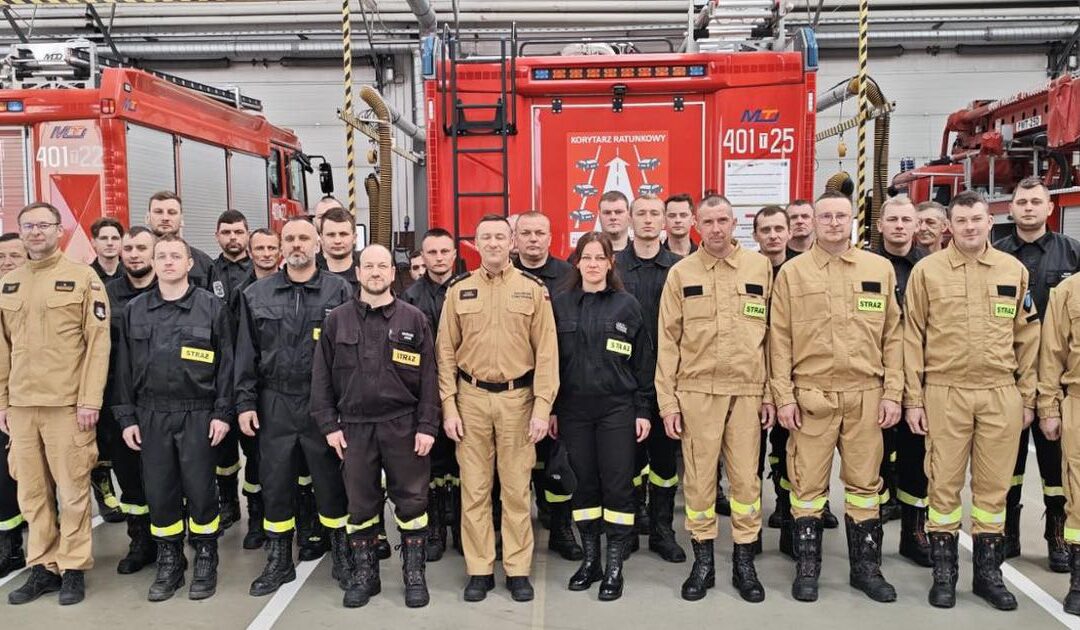 Zakończenie szkolenia naczelników OSP w Busku-Zdroju.