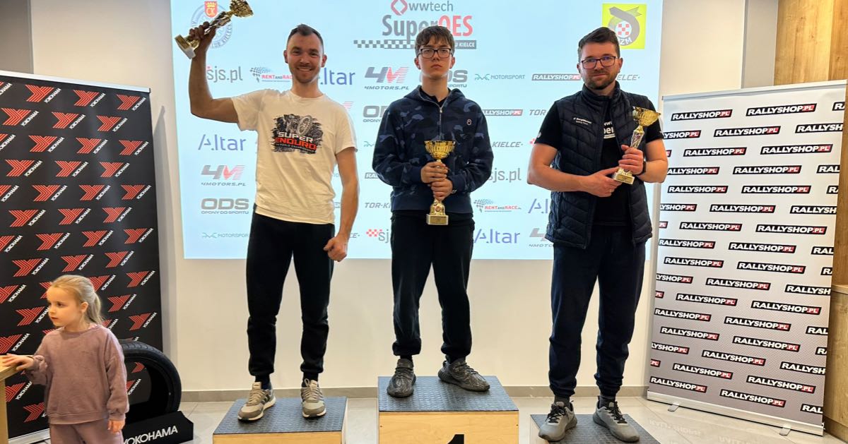wesołowscy na podium na torze kielce