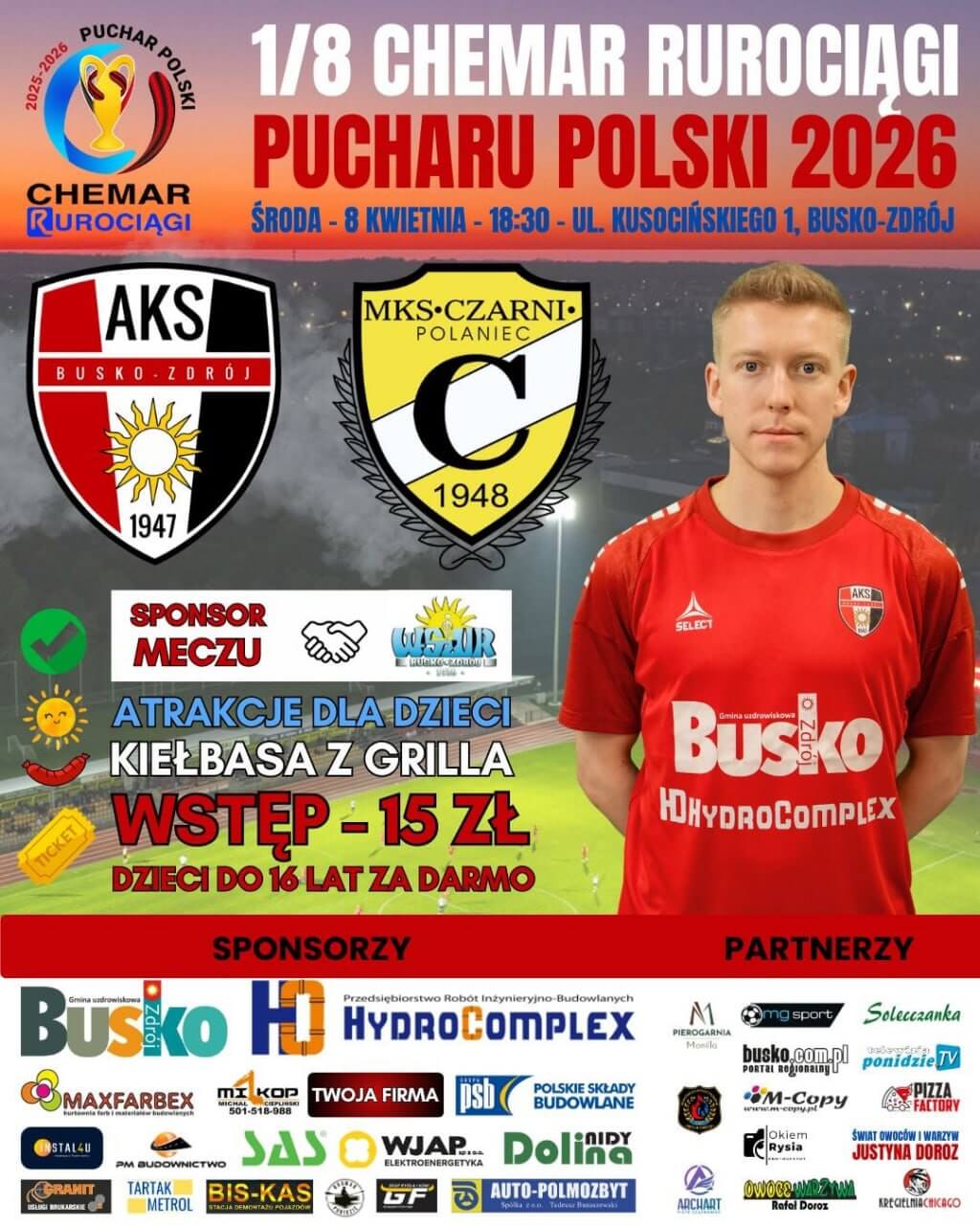 1/8 Chemar Rurociągi Pucharu Polski 2026 w Busku-Zdroju