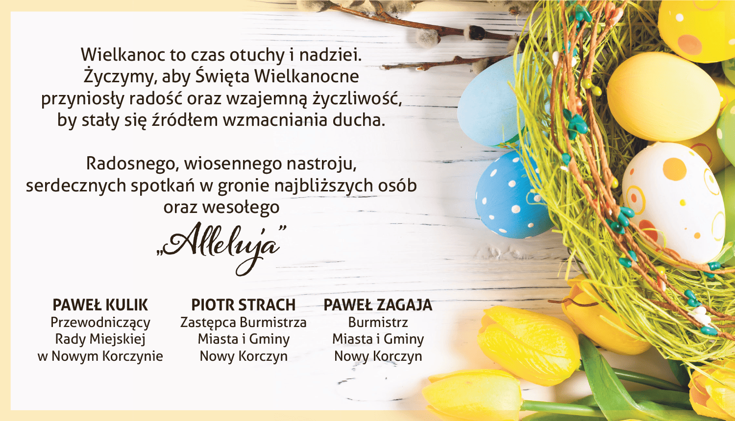 życzenia wielkanocne Nowy Korczyn