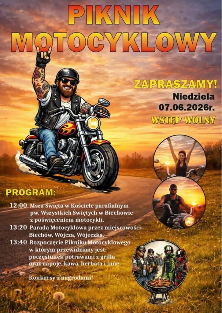 Piknik Motocyklowy w Biechowie piknik motocyklowy biechów