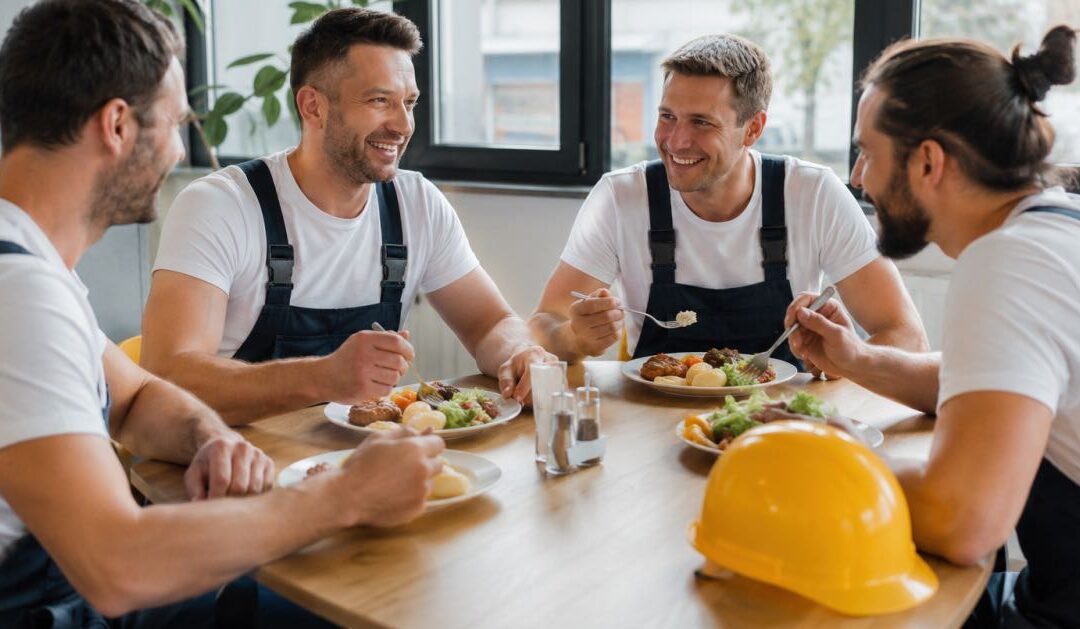 Promocja w Restauracji Cechowa w Busku-Zdroju. Budowlańcy z rabatem na danie dnia.