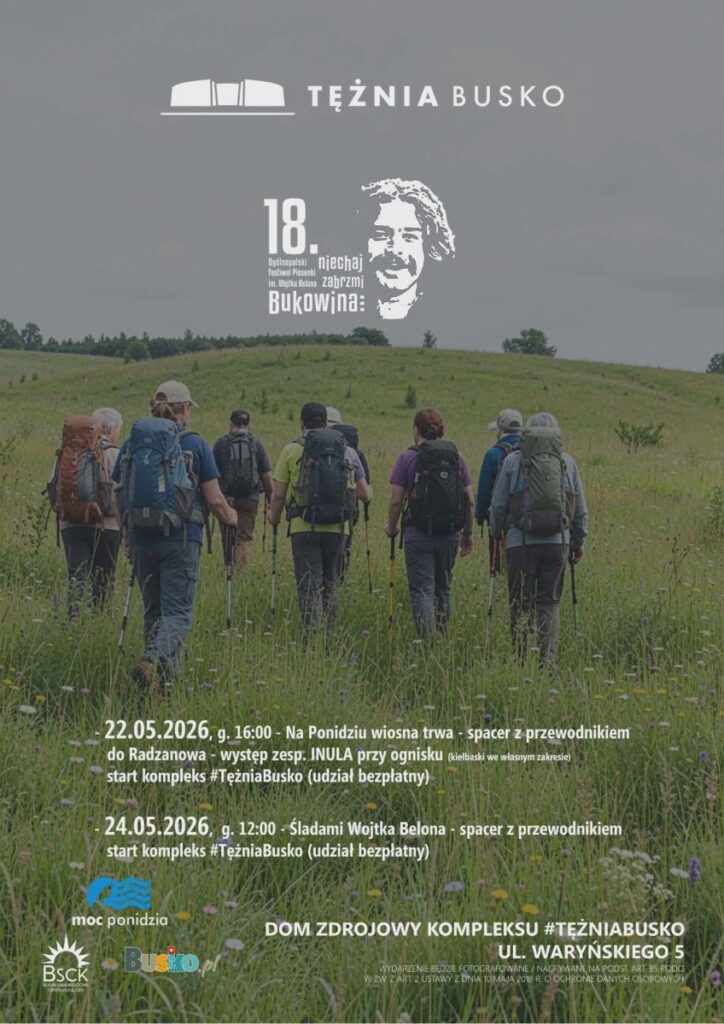 spacer do radzanowa w ramach festiwalu wojciecha belona