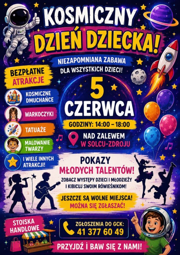Powitanie Wakacji nad zalewem w Solcu-Zdrój Dzień Dziecka w Solcu-Zdroju
