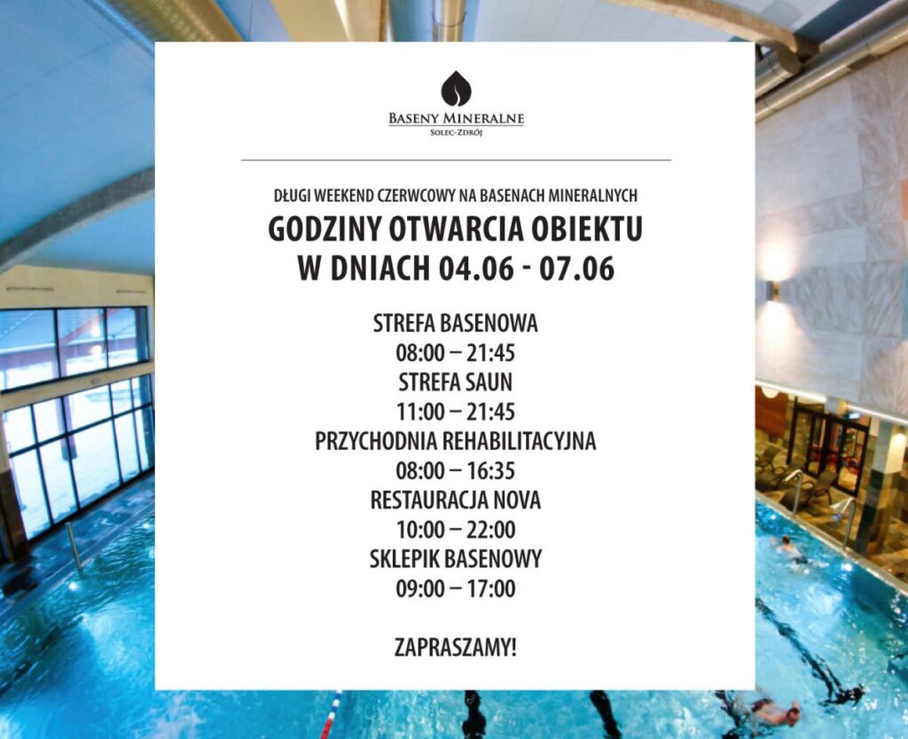 baseny mineralne w boże ciało