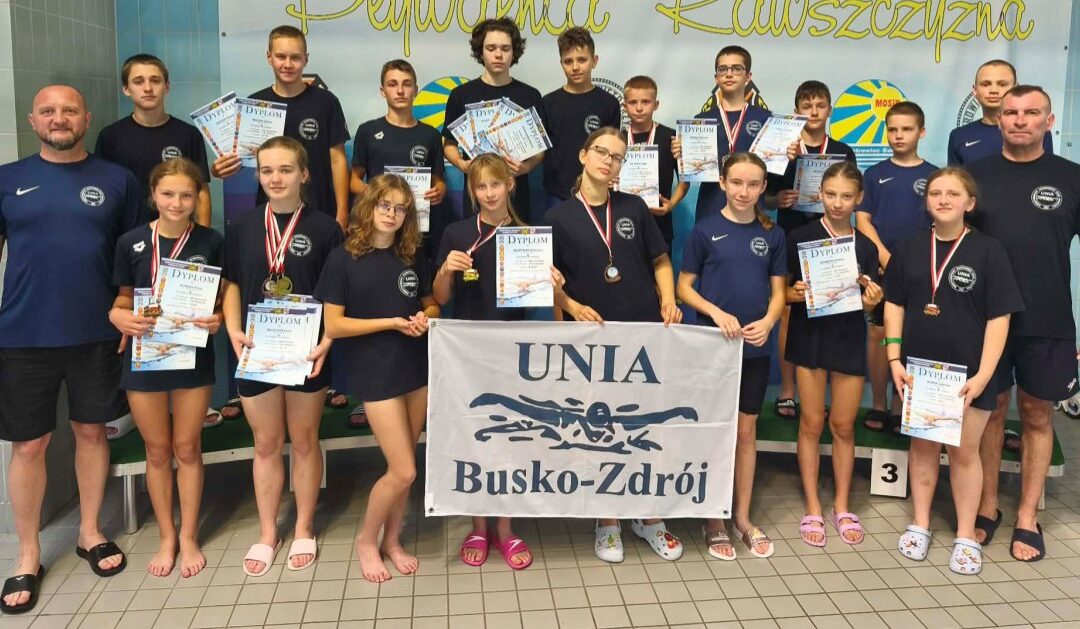 MUKS Unia Busko-Zdrój zdominowała Letnie Mistrzostwa Okręgu. 35 medali i triumf w klasyfikacji progresji.