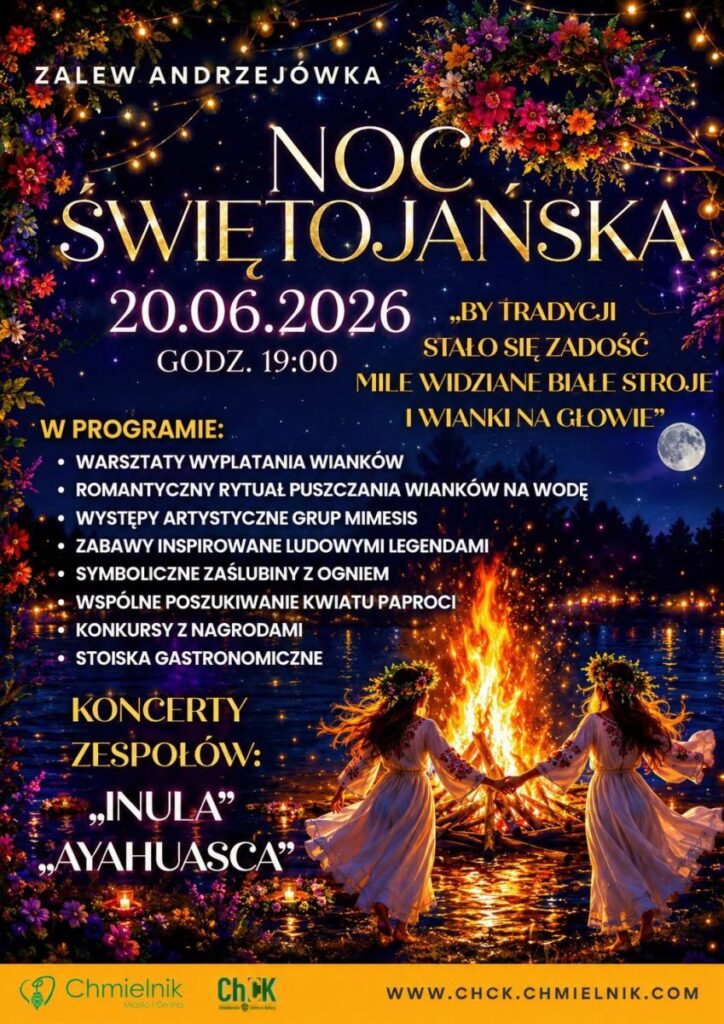 Noc Świętojańska nad zalewem Andrzejówka noc świętojańska na andrzejówce