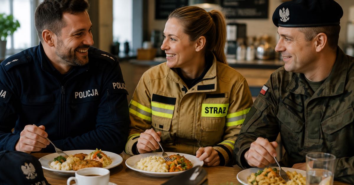 promocja dla służb mundurowych w restauracji cechowa w busku-zdorju
