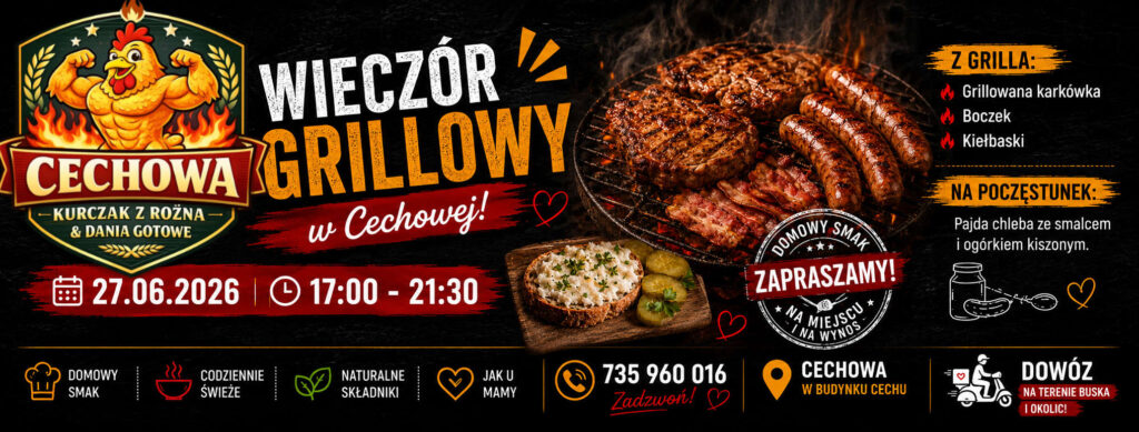 wieczór grillowy w restauracji cechowa