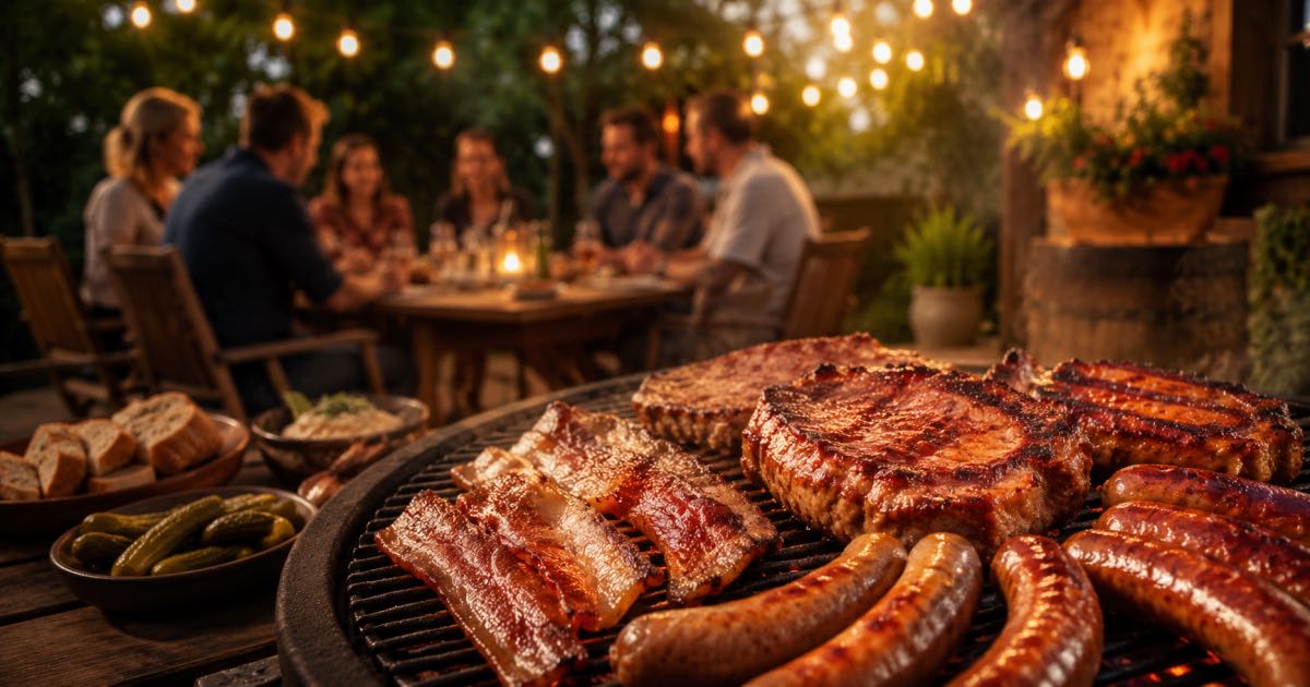 wieczor grillowy w restauracji cechowa w busku zdroju