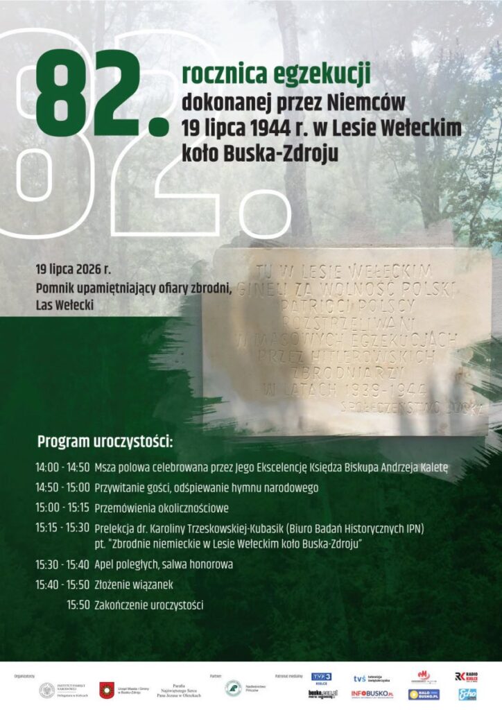 82. rocznica egzekucji w Lesie Wełeckim