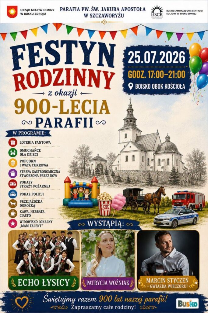 droga krzyżowa Festyn Rodzinny z okazji 900-lecia parafii w Szczaworyżu