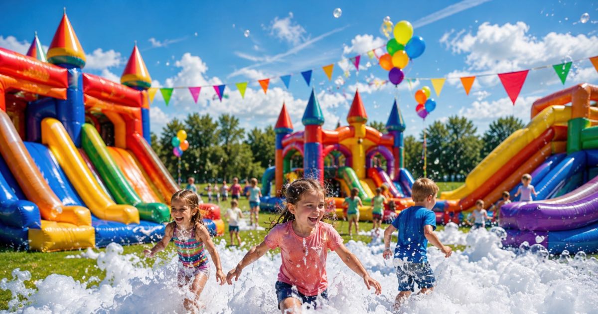 Mini Festiwal Dmuchańców i Piana Party w Stopnicy
