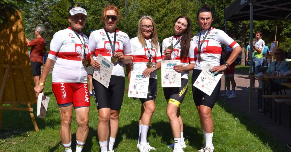 Olena Lipiec ze złotym medalem w kolarstwie drużynowym Olena Lipiec ze złotym medalem w kolarstwie drużynowym