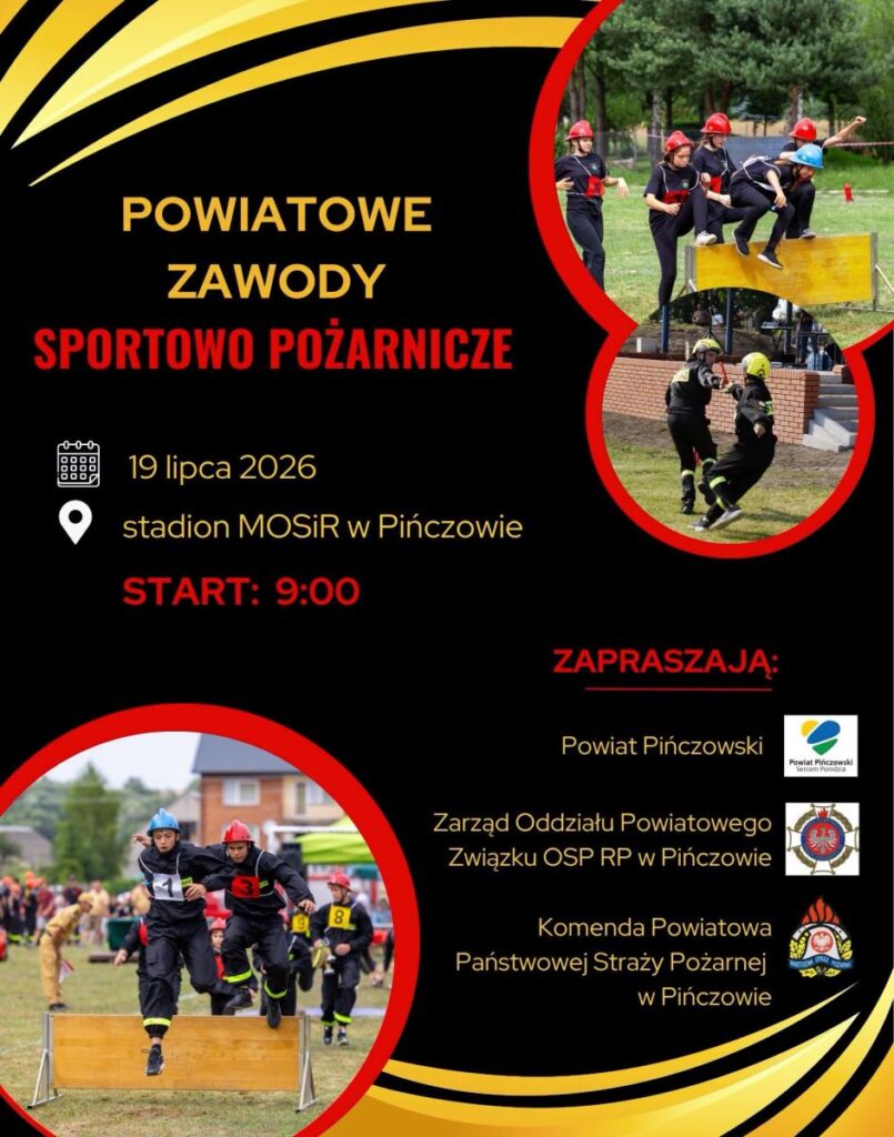 Powiatowe Zawody Sportowo-Pożarnicze w Pińczowie