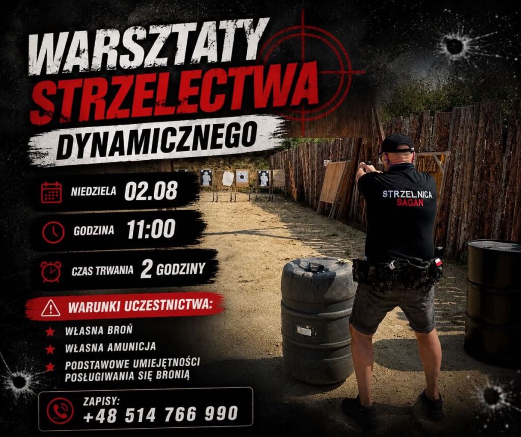Warsztaty strzelectwa dynamicznego w Strzelnicy Sagan