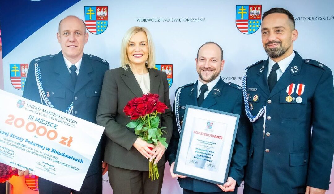 Strażacy Krewniacy ze Zbludowic w czołówce wojewódzkiego konkursu krwiodawstwa. Liczy się każda donacja.