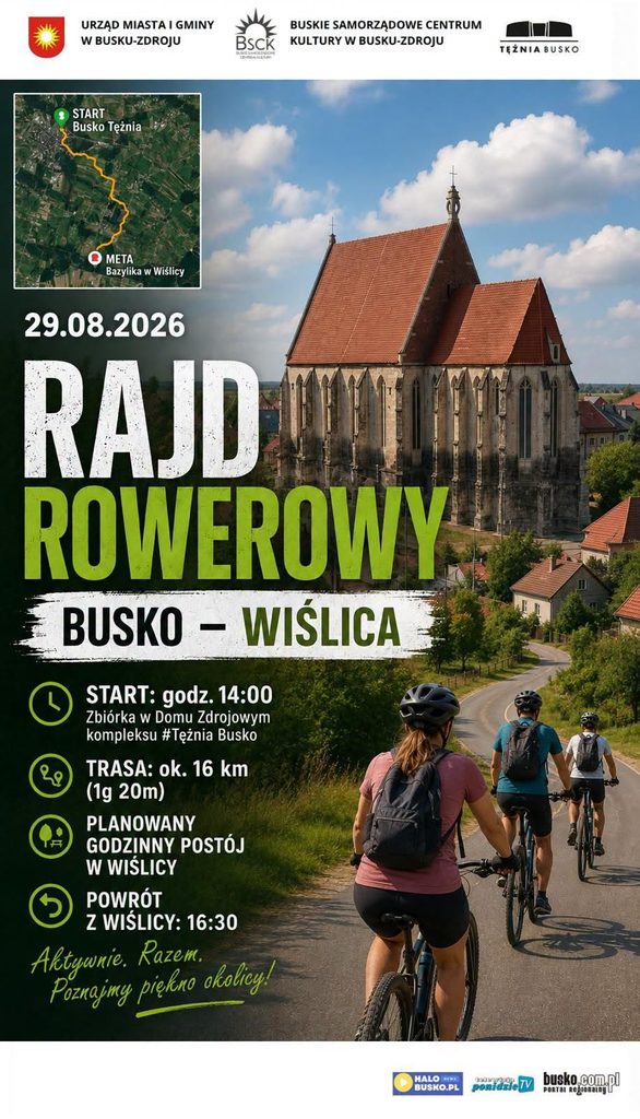 rajd rowerowy z buska-zdroju do wiślicy