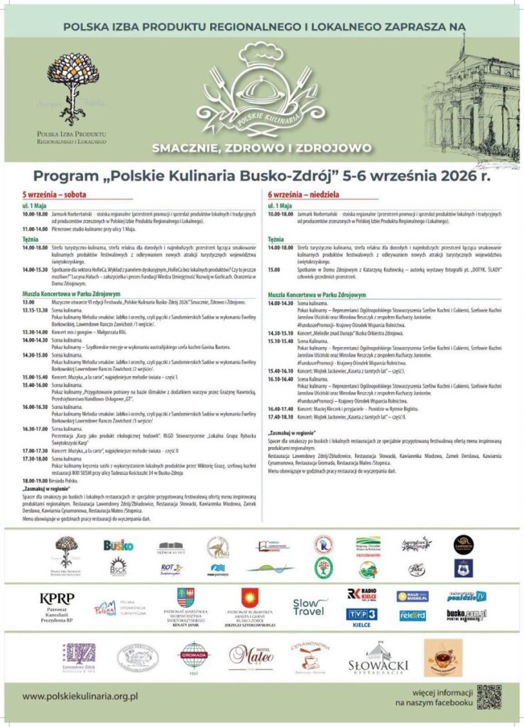 polskie kulinaria busko-zdrój festiwal polskie kulinaria 2026