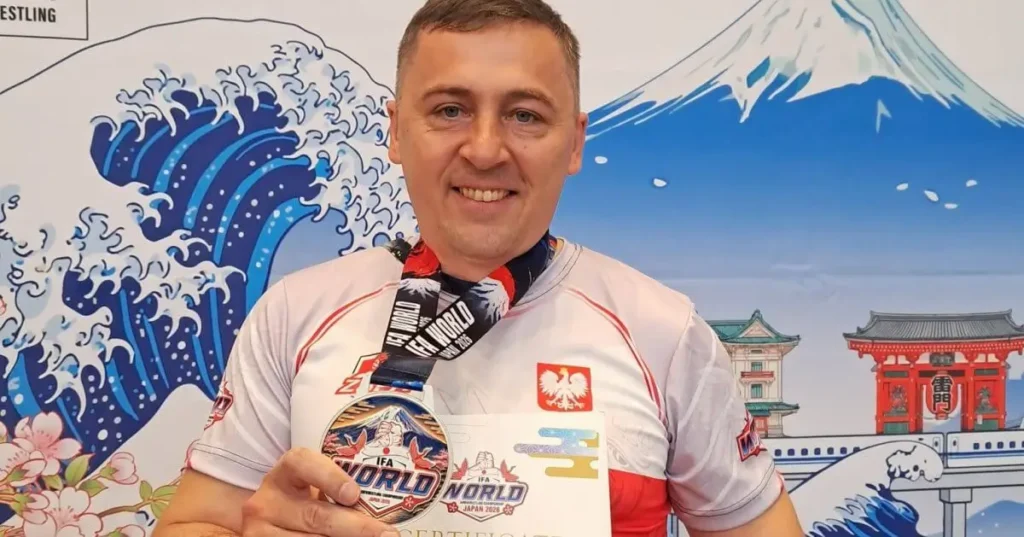 Przemysław Ciba wicemistrzem świata w armwrestlingu