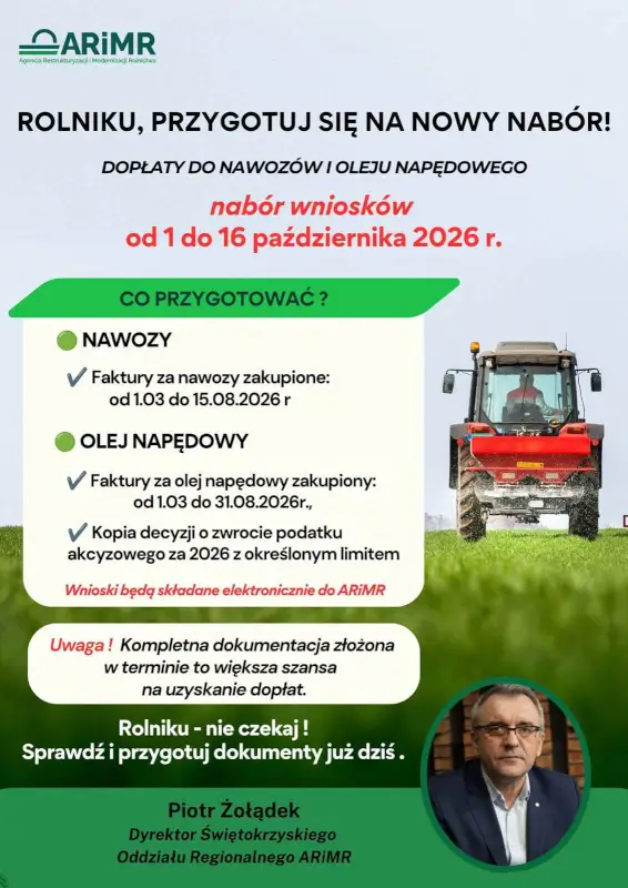 Rolnicy mogą przygotować dokumenty do nowych dopłat