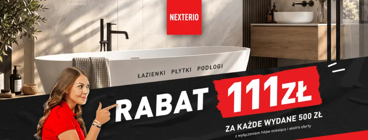 Rabat 111 zł w Nexterio w Busku-Zdroju