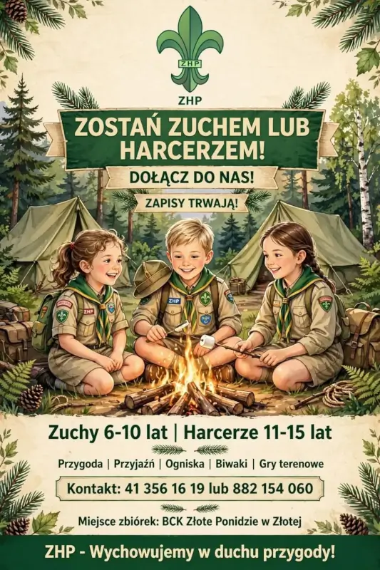 ZHP w Złotej prowadzi nabór zuchów i harcerzy