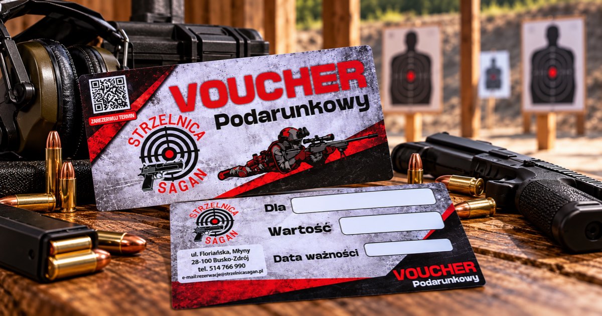 Voucher Strzelnica Sagan na stanowisku strzeleckim Voucher Strzelnica Sagan na stanowisku strzeleckim