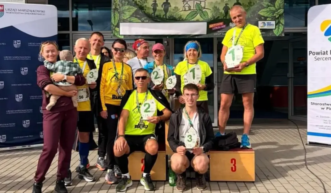 Siedem miejsc na podium dla biegaczy KS ATHLETICS Busko-Zdrój w Pińczowie