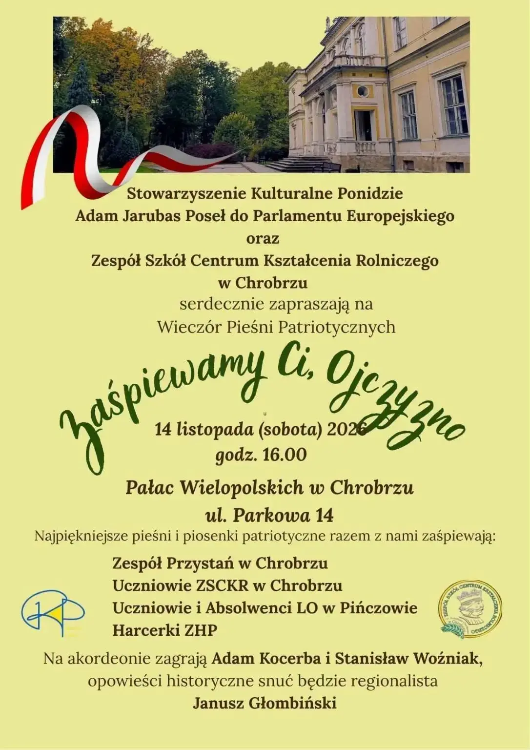 Wieczór Pieśni Patriotycznych w Chrobrzu Wieczór Pieśni Patriotycznych w Chrobrzu