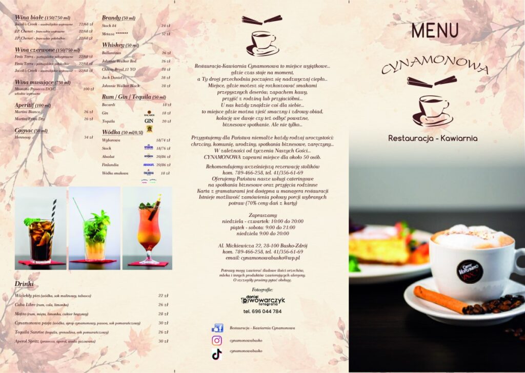 menu Cynamon jesien 2026 A3