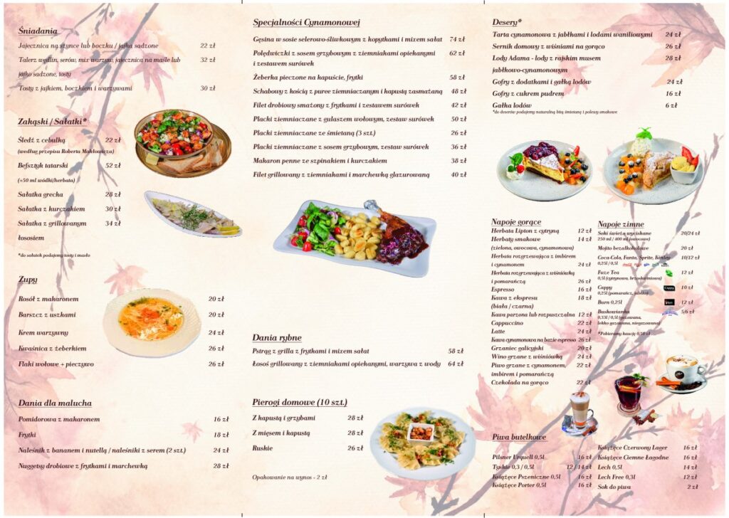 menu Cynamon jesien 2026 A32