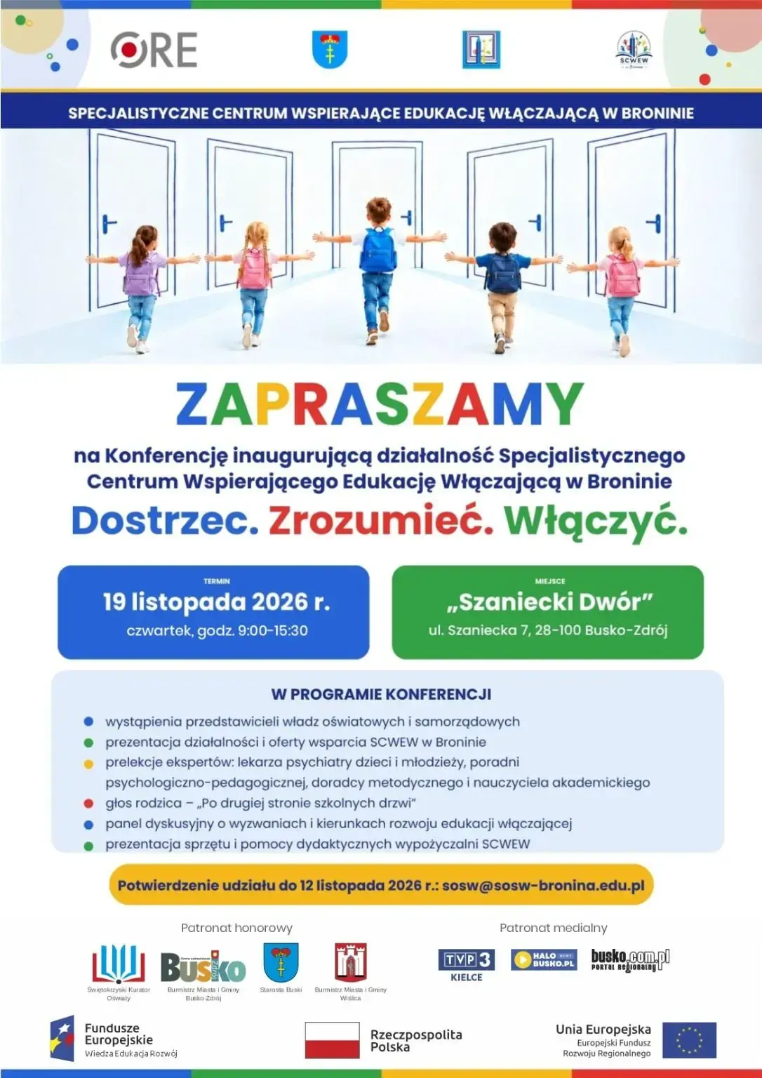 Konferencja SCWEW w Broninie Konferencja SCWEW w Broninie – plakat wydarzenia